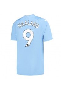 Manchester City Erling Haaland #9 Fotballdrakt Hjemme Klær 2023-24 Korte ermer